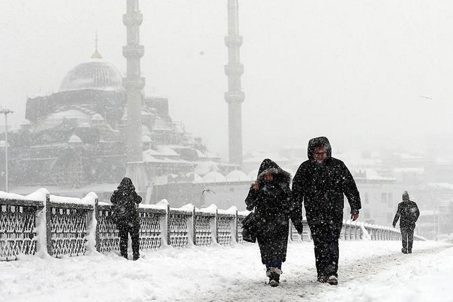 Kara kış İstanbul’a geliyor Tarih verildi, lapa lapa kar yapacak