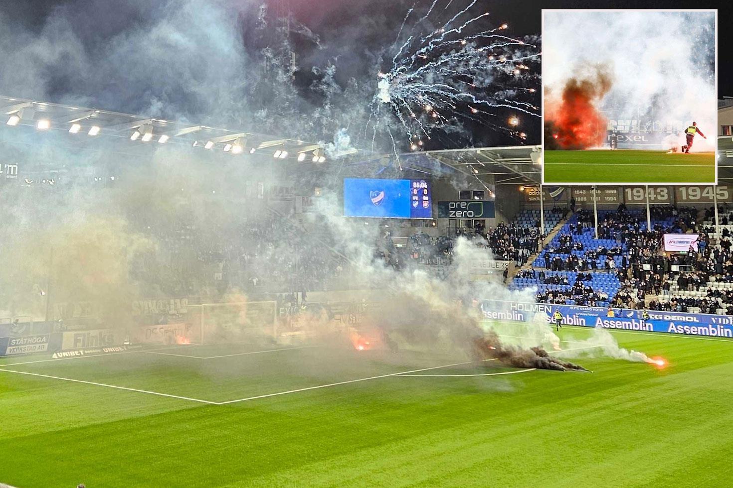 Küme düşen takımın taraftarları stadı yaktı