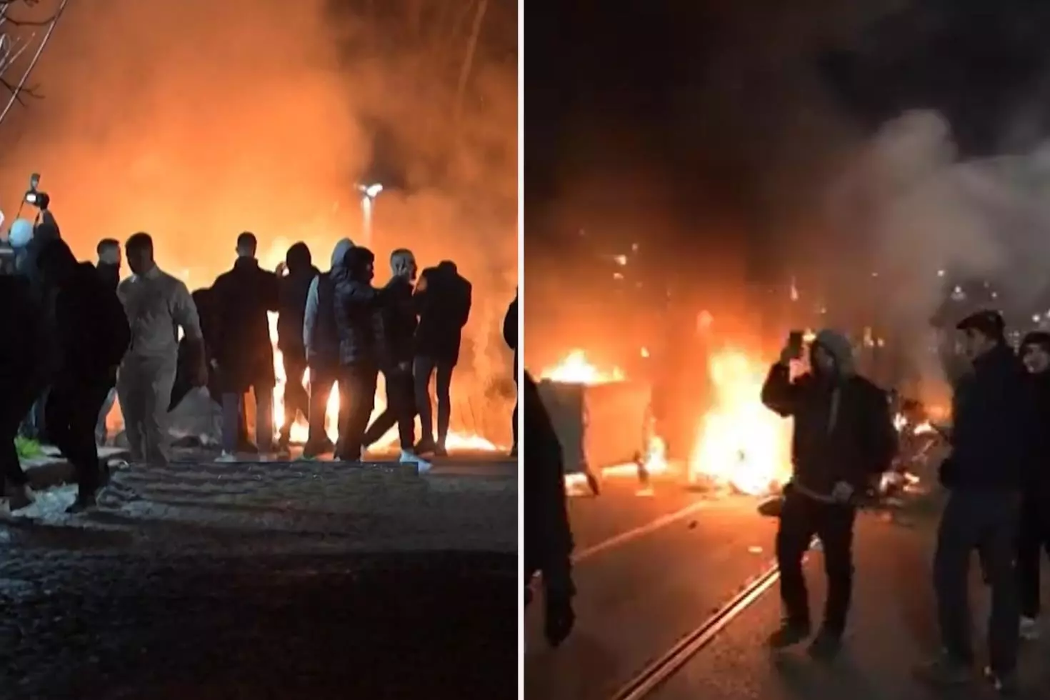 Bulgaristan alev alev On binlerce kişi sokaklara döküldü