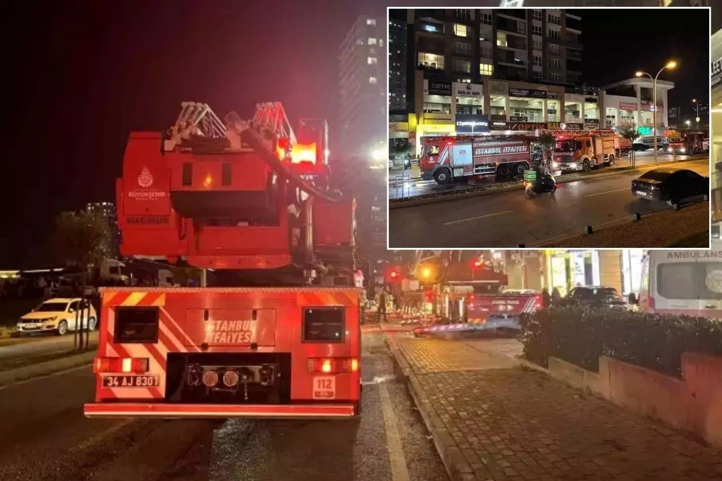 İstanbul’da yangın paniği Dumanlar büyün binayı sardı