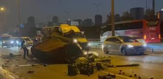 Yola çıkacaklar dikkat! Zincirleme kaza İstanbul'u kilitledi