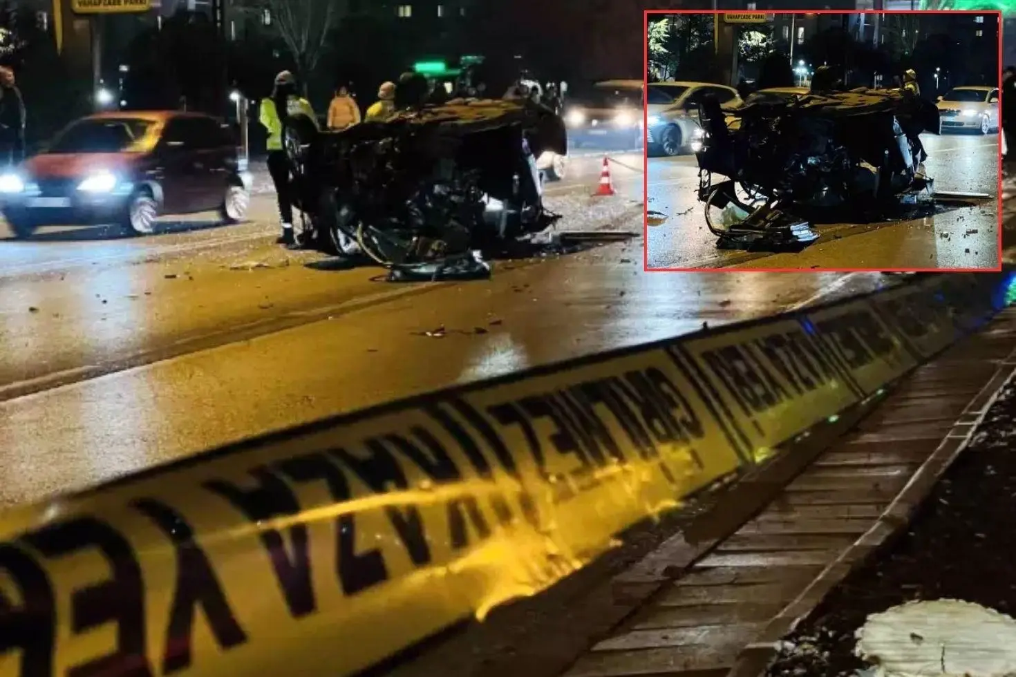 Kontrolden çıktı, ağaca çarptı, alev aldı