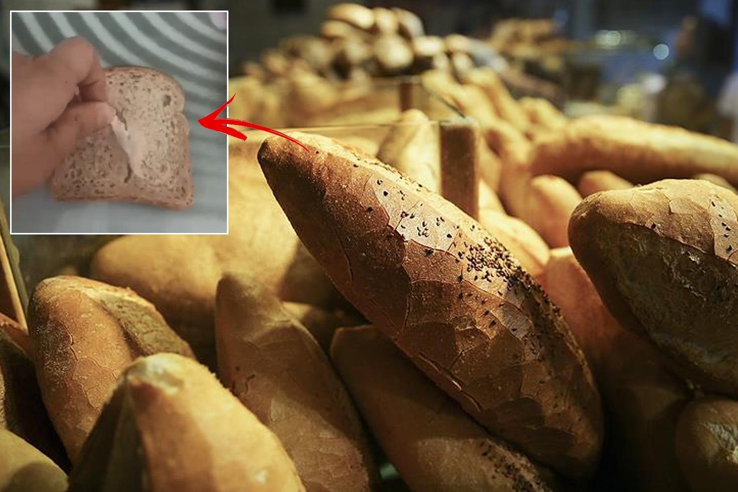 Marketten aldığı ekmeğin içinden çıkanı görünce gözlerine inanamadı