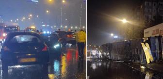 Halk otobüsü takla attı, zincirleme kazada çok sayıda yaralı var