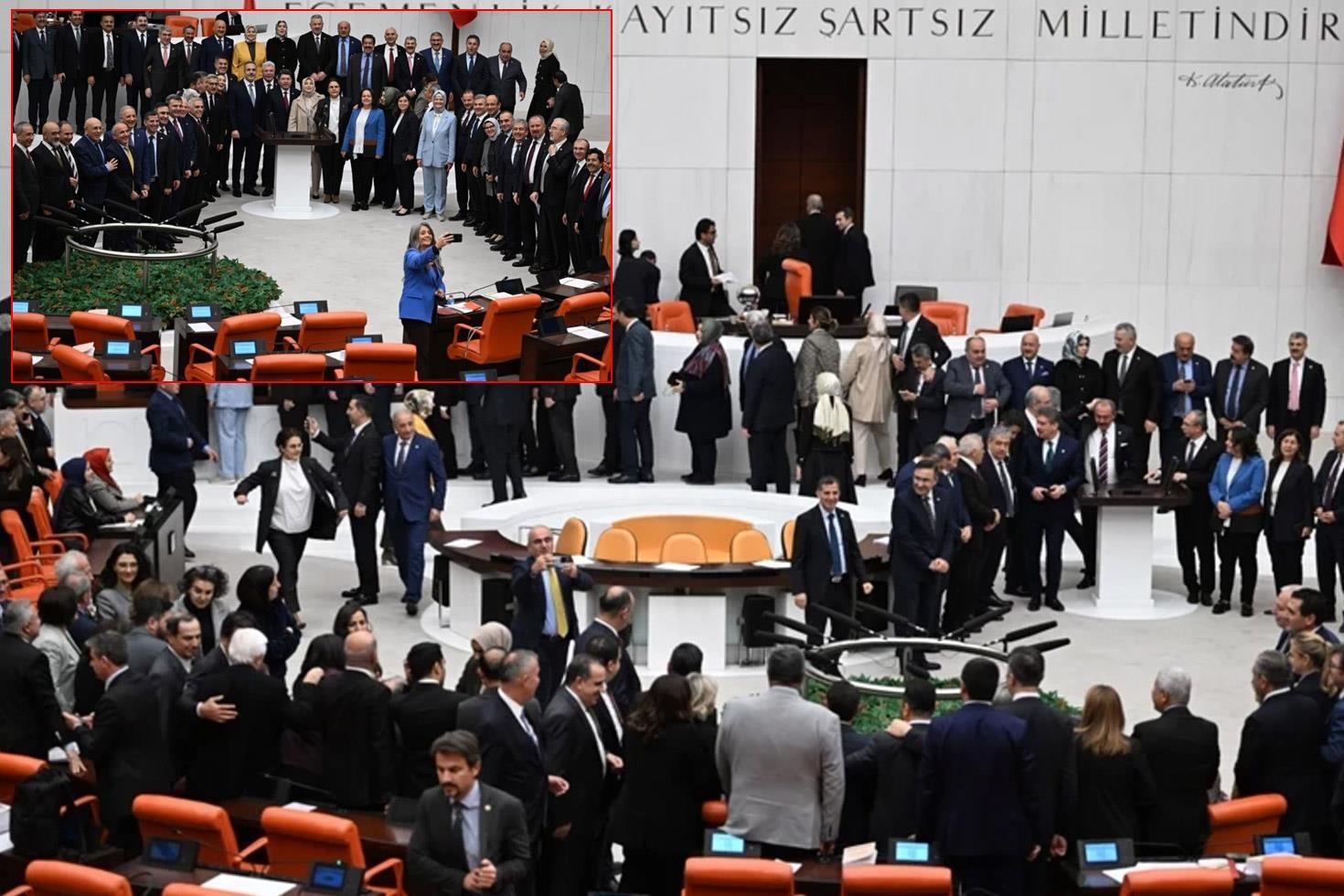 Meclis’te ender görülecek bir an: CHP’li vekilin hareketi AK Partili vekillerden alkış aldı