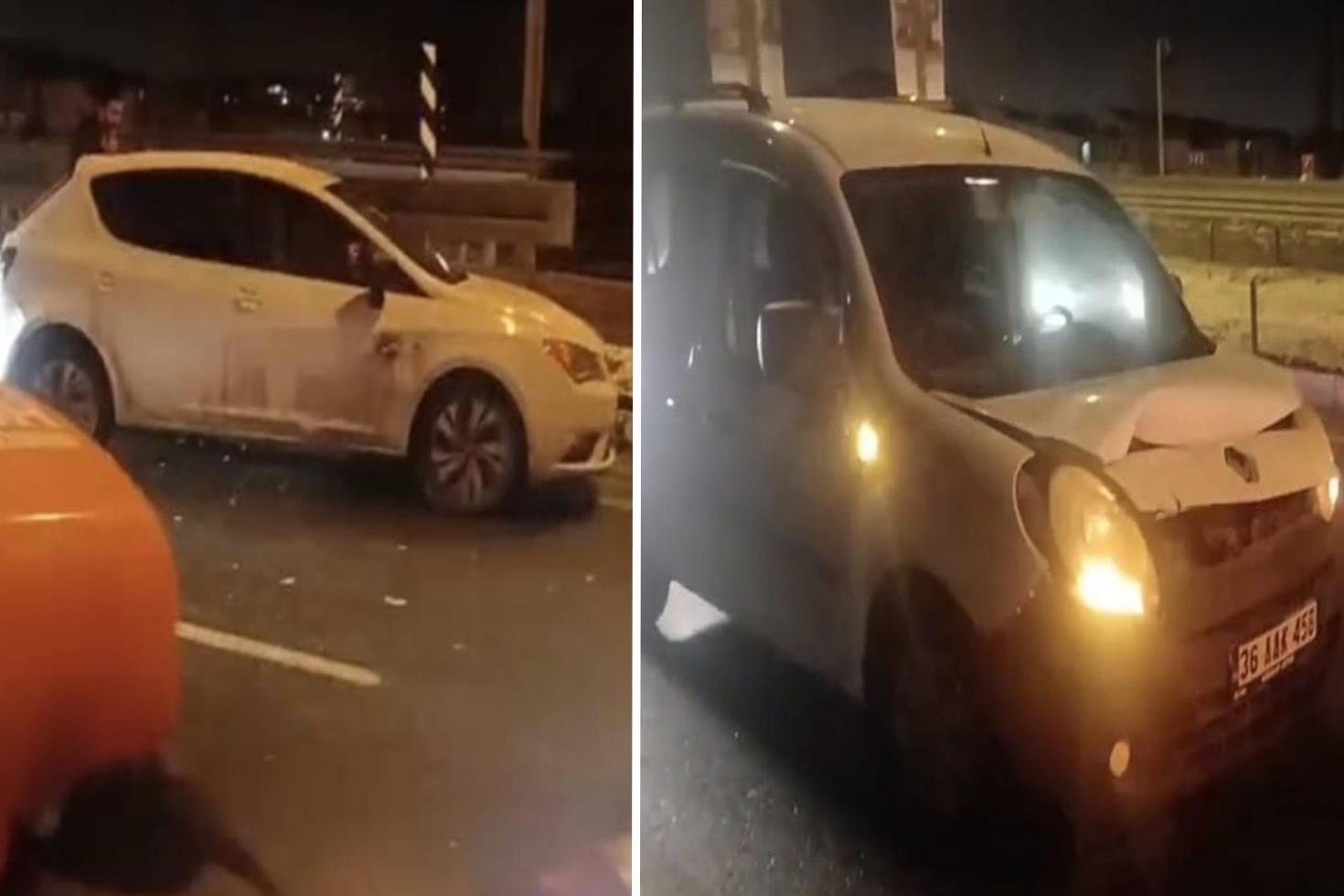 Kars’ta gizli buzlanma paniği: 11 araç birbirine girdi, yol ulaşıma kapandı