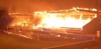 Küme düştüler, 15 yaşındaki 3 çocuk stadı ateşe verdi