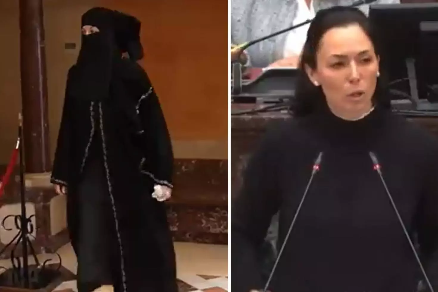 İspanyol vekilin burkalı protestosu parlamentoda kriz yarattı