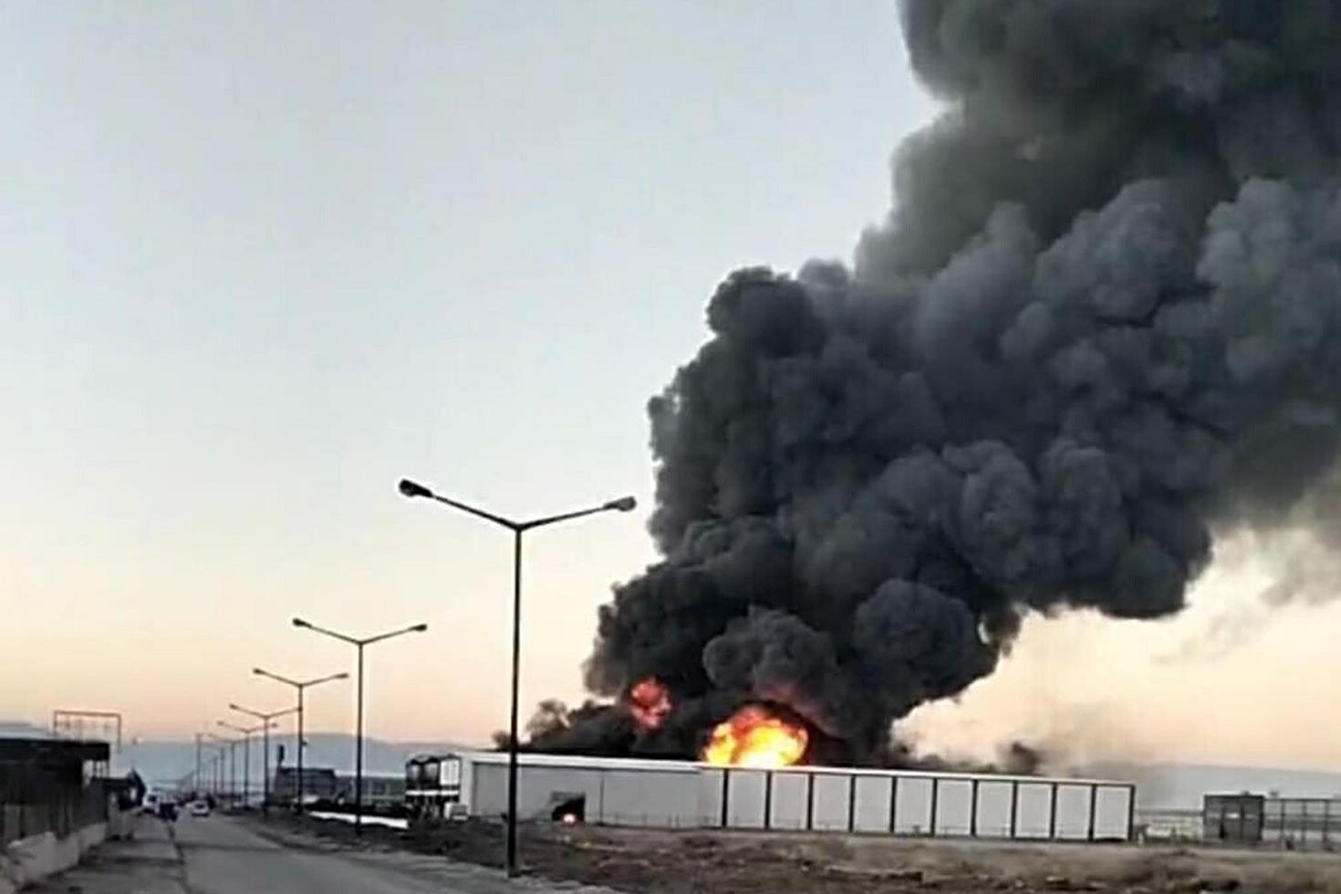 Denizli’de fabrikada yangın