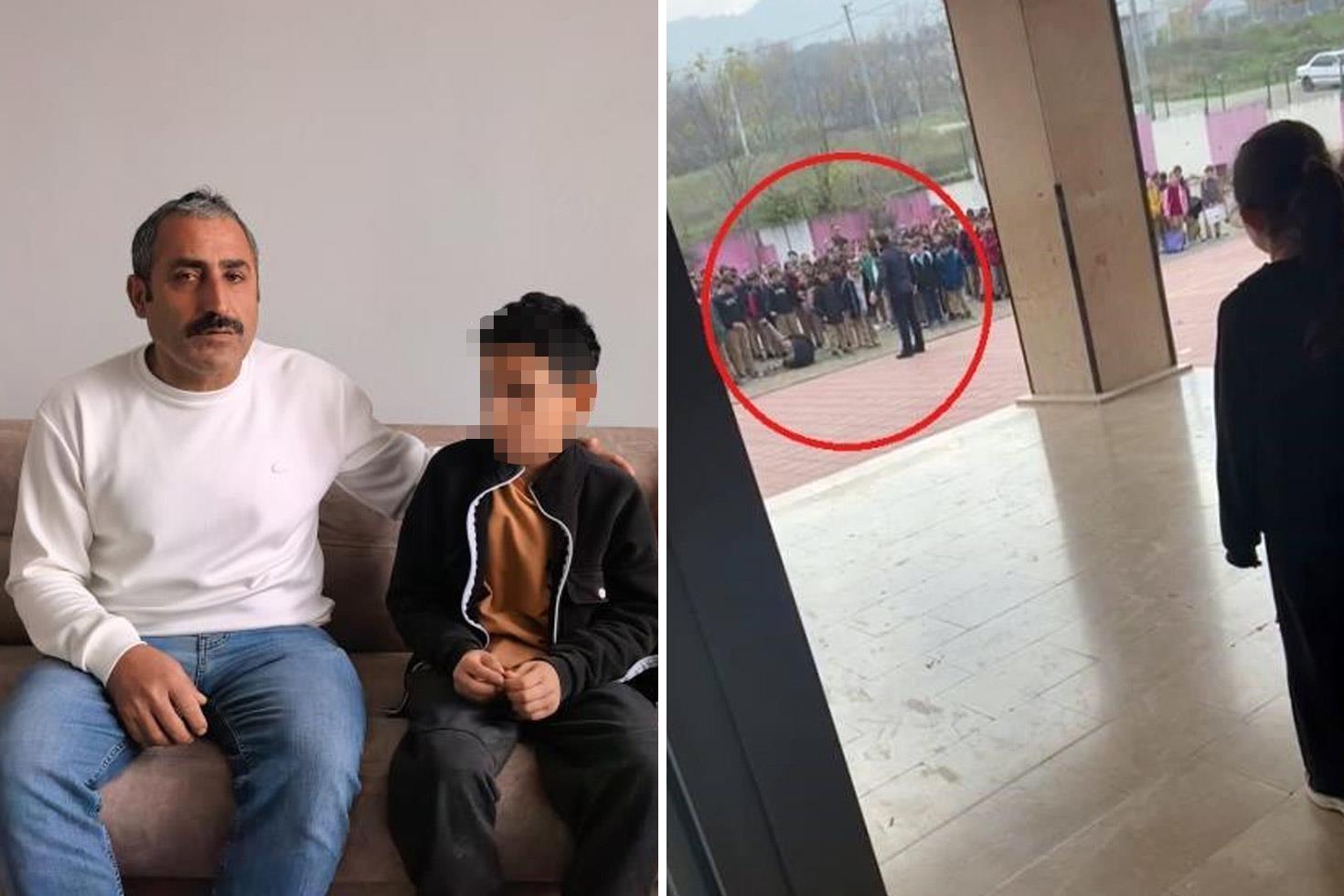 Okul müdürünün darp ettiği öğrencinin babası konuştu: Videoya bakınca...