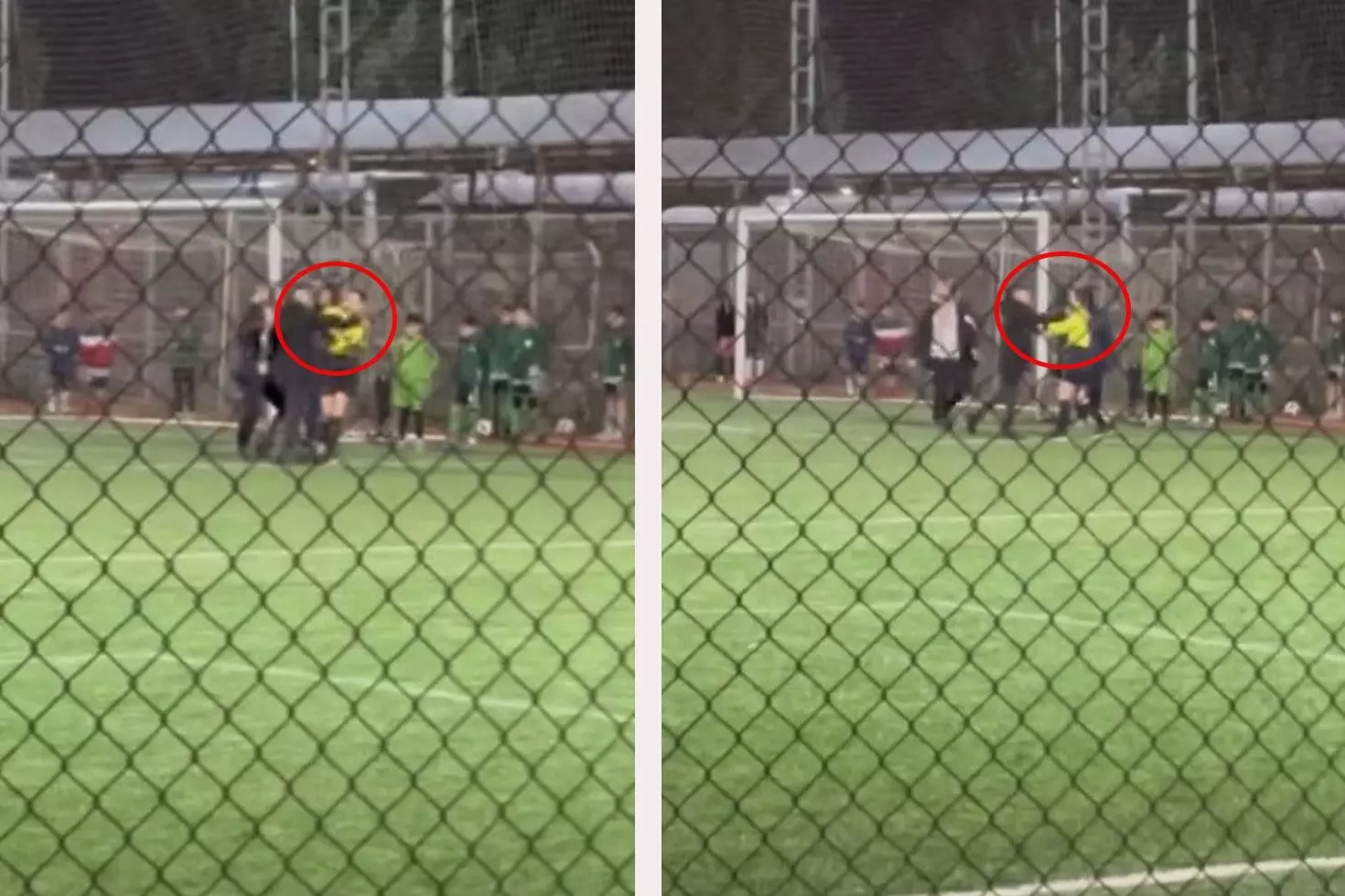 12 yaş altı lig müsabakasında skandal Teknik direktör, 18 yaşındaki kadın hakeme tokat attı