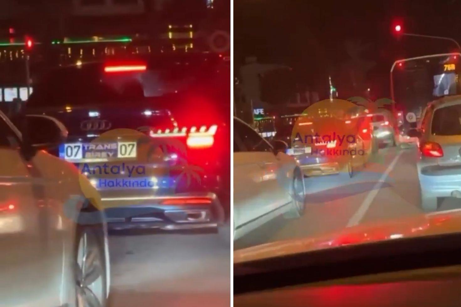 Aracın astığı plakanın bedeli ağır oldu