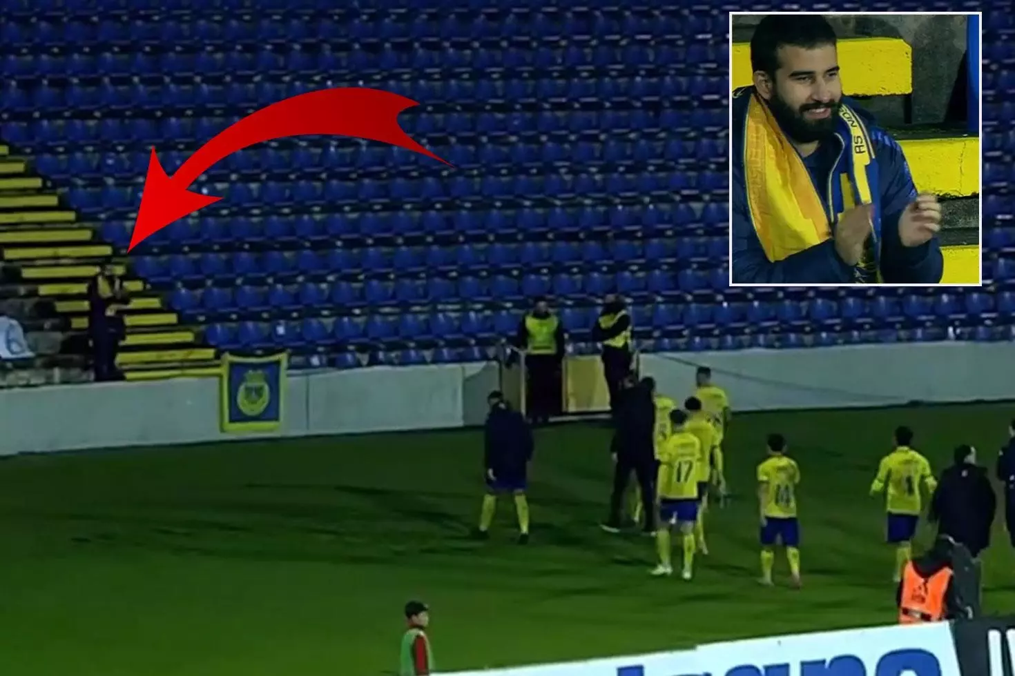 Bu bir delilik 3200 kilometre yol gitti, takımını tek başına destekledi