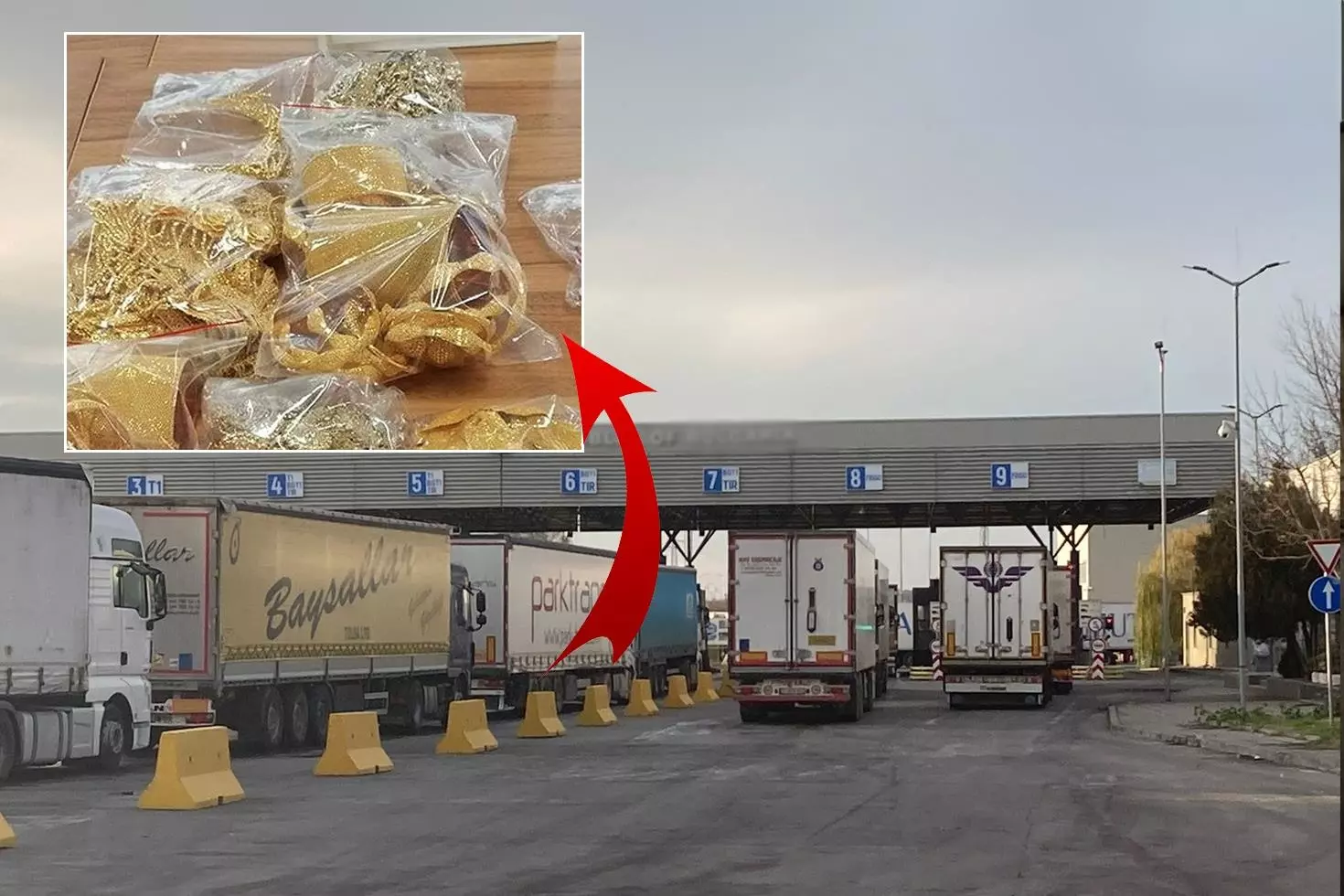 200 bin Euro’luk altınla ’komşu’da yakalandı