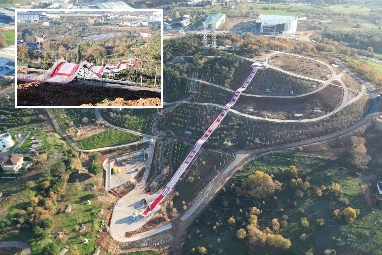 İstanbul’un yanı başına açılacak Türkiye’nin en uzun kaydırağında sona gelindi