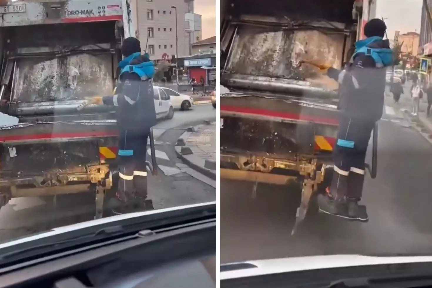 Yürek ısıtan anlar Çöpten bulduğu müzik aletini bir anda çalmaya başladı