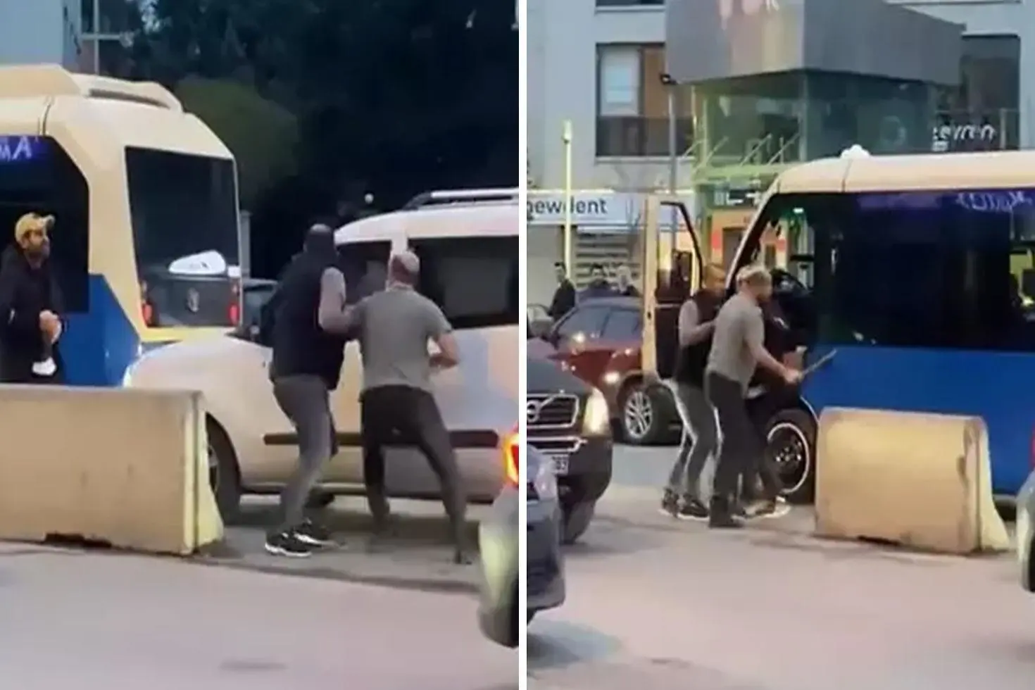 Eline aldığı sopayla trafikte dehşet saçtı