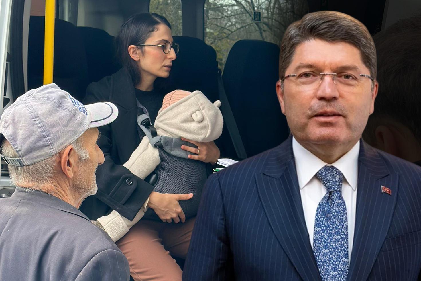 Adalet Bakanı Tunç’tan kucağında bebeğiyle keşfe çıkan hakime tebrik