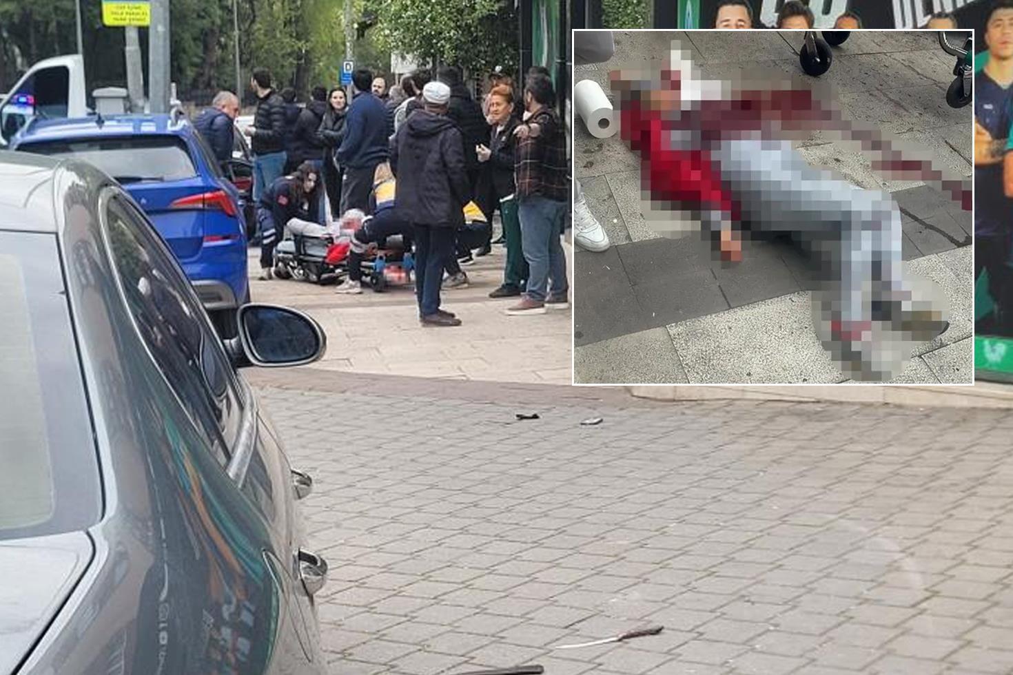 Eski eşinin sokakta boğazını kesen cani mahkemede o görüntüleri izleyemedi