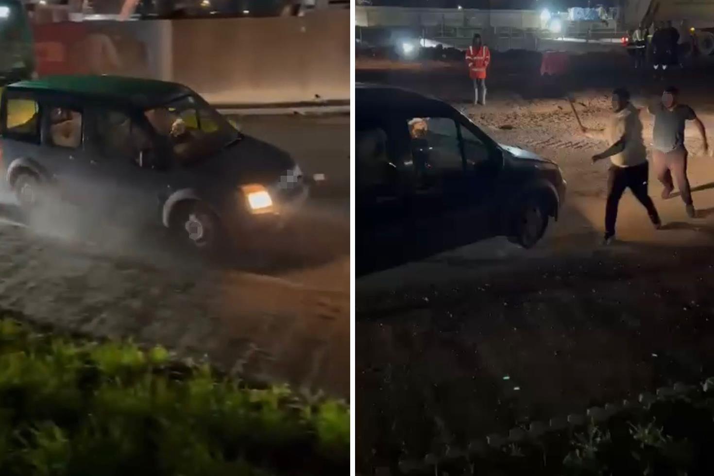 Öfkelenen sürücü ortalığı birbirine kattı