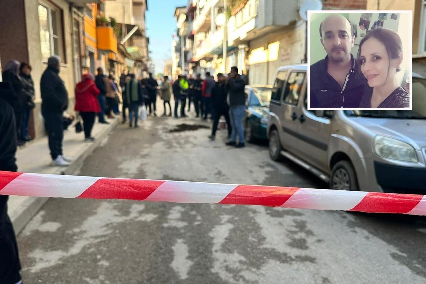 Manisa’da kan donduran cinayet, boşanma aşamasında olduğu eşini sokak ortasında öldürdü
