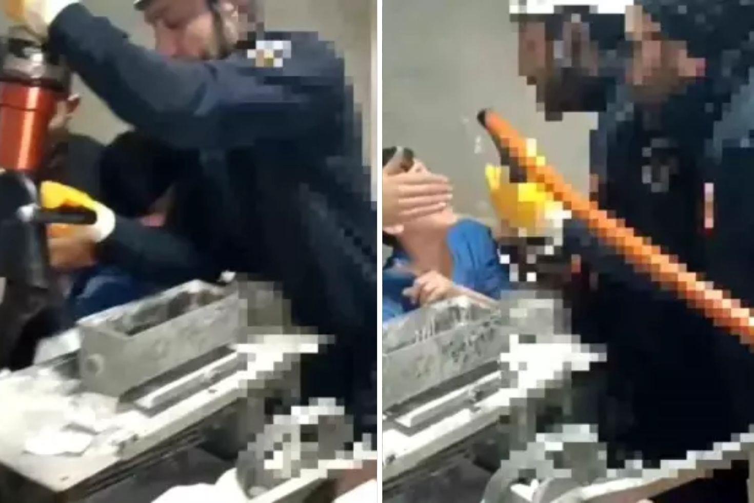 Kolu hamur makinesine sıkışan çocuğun imdadına itfaiye yetişti