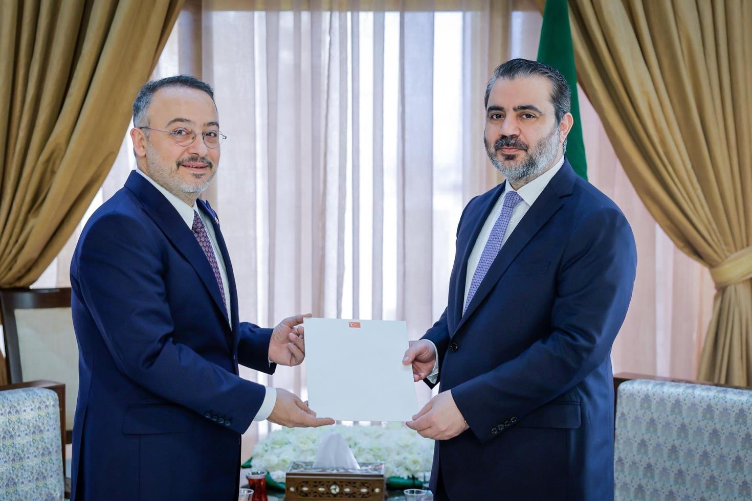 Türkiye’nin Şam Büyükelçisi Yılmaz göreve başladı, güven mektubunu sundu