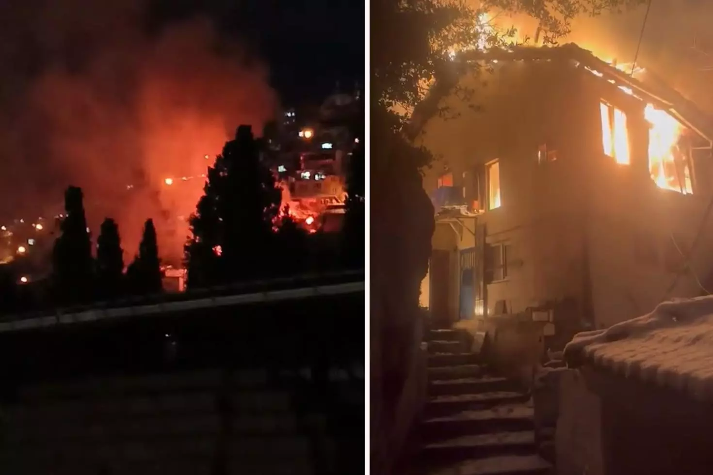 Bursa’da Uludağ eteklerinde bulunan mahallede 2 katlı bir evde çıkan yangın, yanında bulunan 2 metruk binaya sıçradı. Dar sokaklar nedeniyle müdahale etmekte zorlanan ekiplerin yaklaşık 1 saatlik çalışmasının ardından yangın kontrol altına alındı.