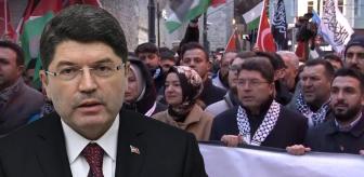 İstanbul'daki dev yürüyüşe Adalet Bakanı Yılmaz Tunç da katıldı