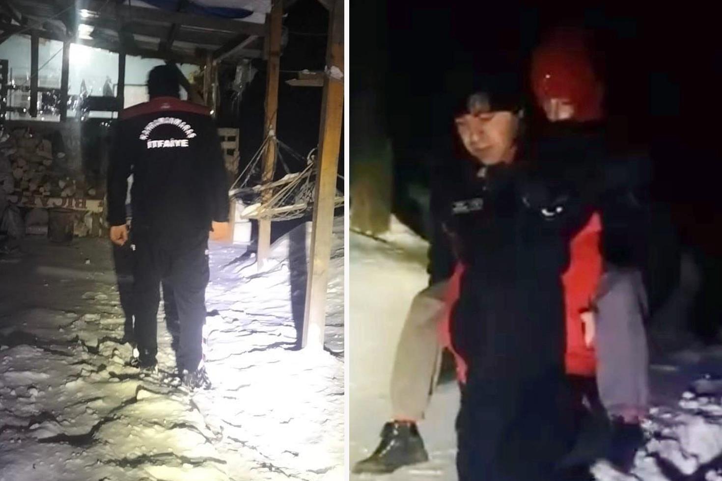 Kahramanmaraş’ta itfaiyeden karda hayat kurtaran müdahale