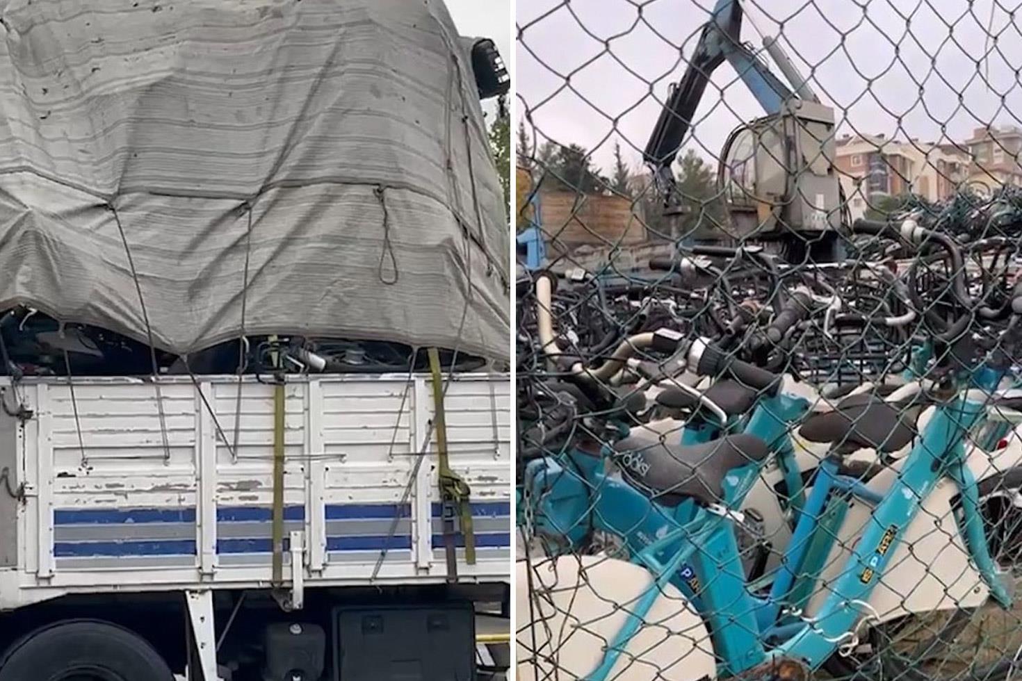 İBB milyonlarca liralık bisikletleri hurdaya çevirdi
