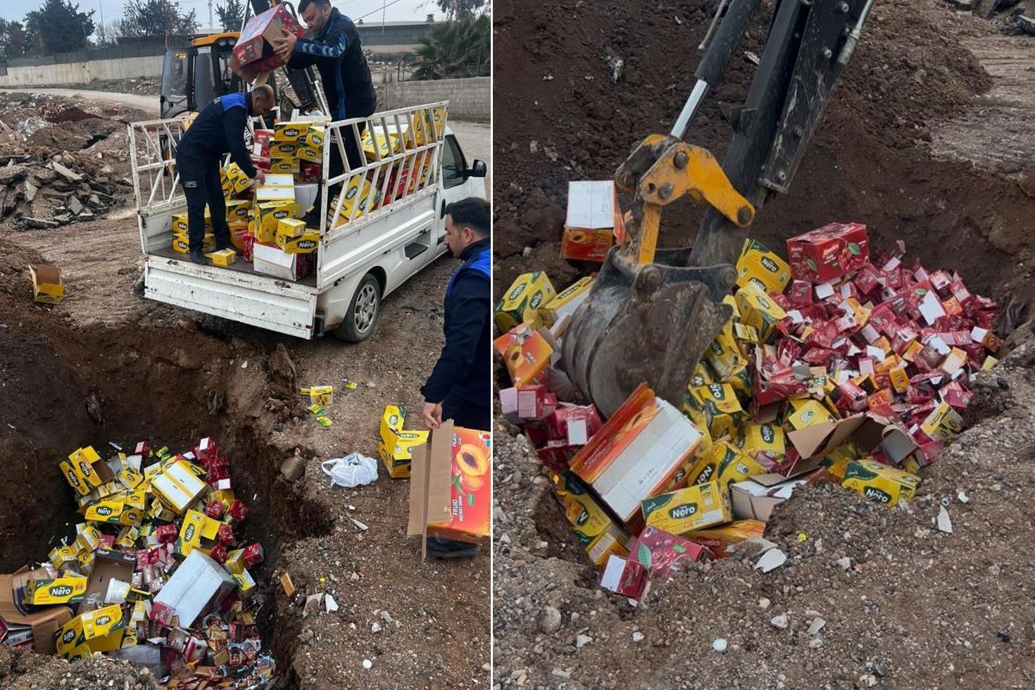 Öğrencilere yedireceklerdi Hepsi toprağa gömüldü