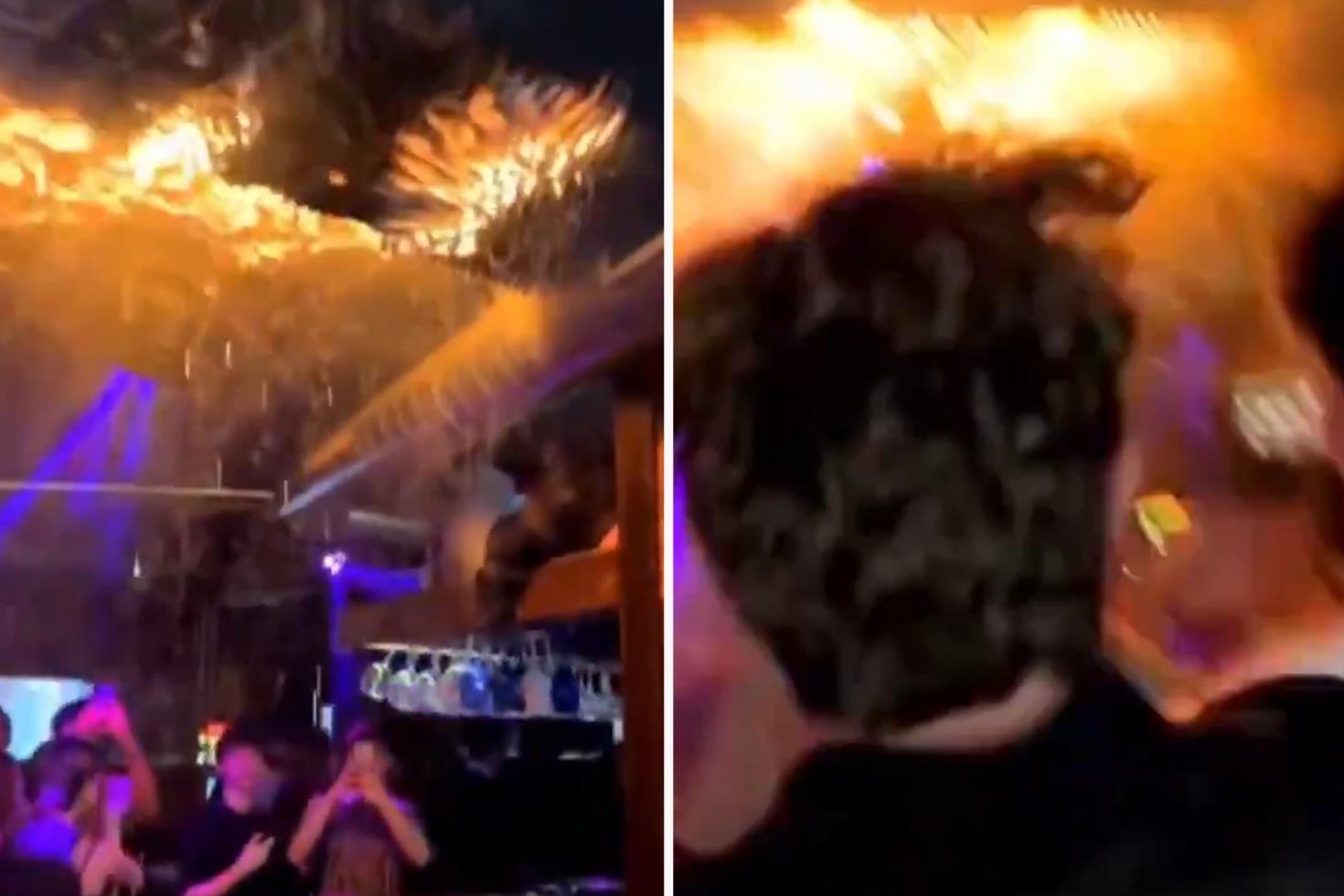 İsviçre’deki bar yangınında facia hızla gelirken, anlamayıp eğlenmeye devam etmişler