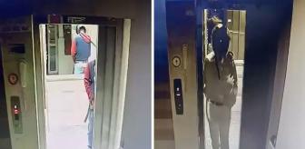 Kaskla apartmana girdi, asansöre idrarını yapıp damdaki kuşları çaldı