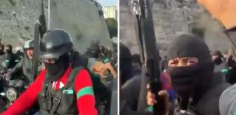 Silahlarla gövde gösterisi yapıp Trump'a seslendiler