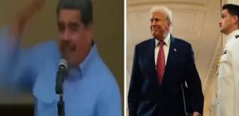 Trump işi şova döktü! Maduro ile başlayan video, baştan sona mesaj dolu