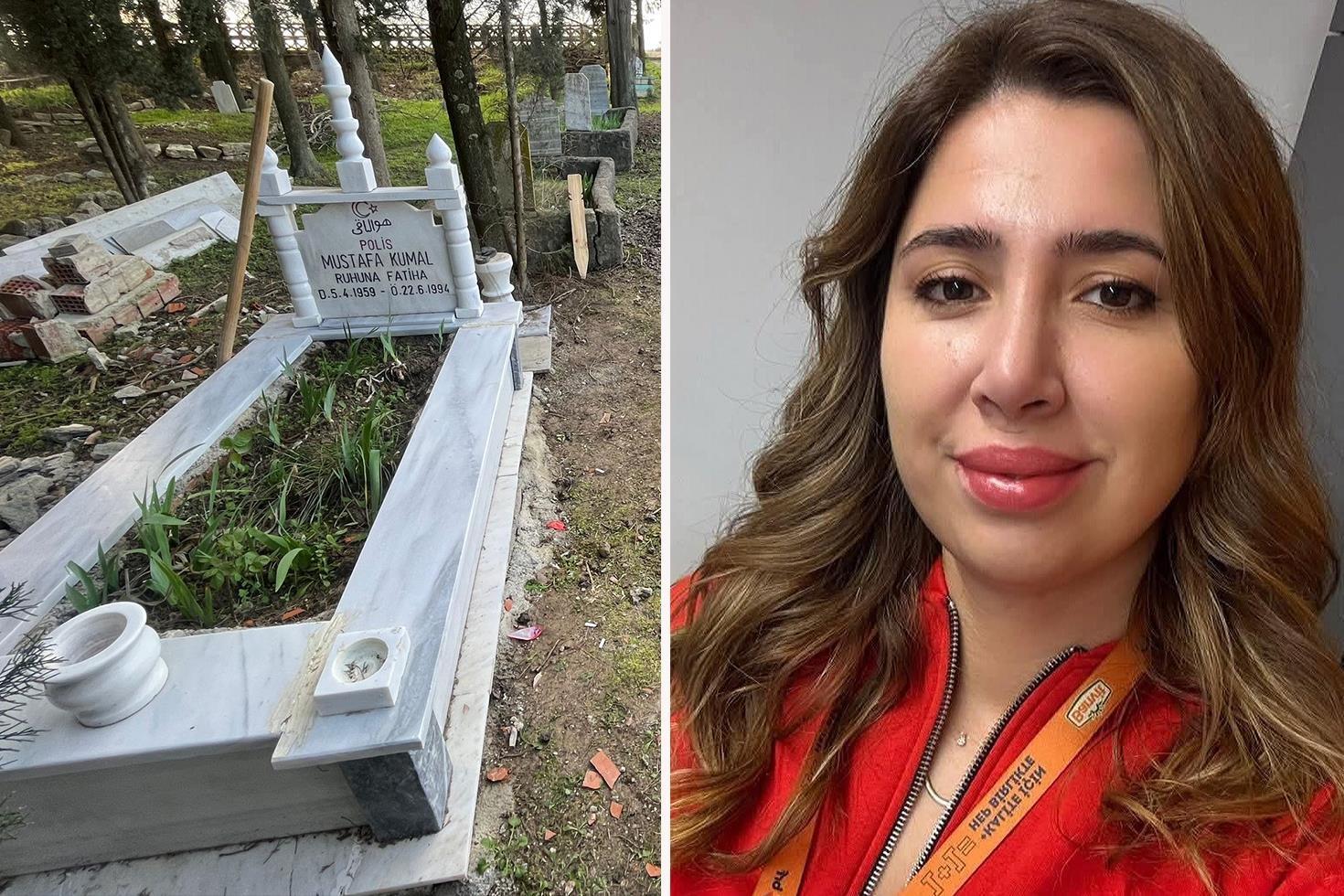 Cansız bedeni gölde bulunan Elif Kumal, 2 yaşındayken kaybettiği babasının yanına defnedildi