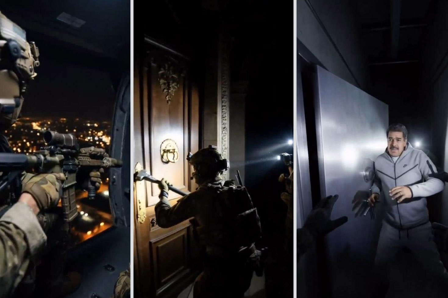 Maduro ve eşi yatağından nasıl alındı Dünyanın konuştuğu operasyon yapay zeka ile canlandırıldı