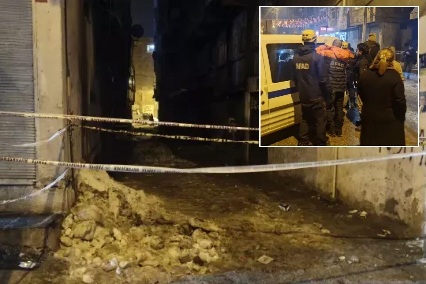 Binanın kolonu çatladı İki apartman tahliye edildi