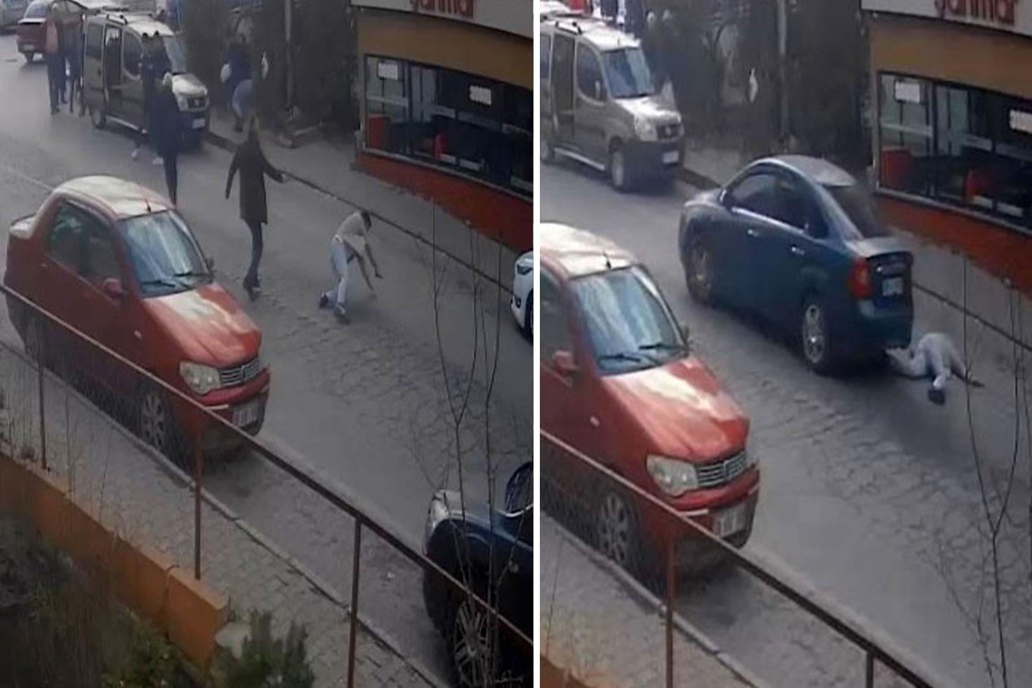 Eniştesine kurşun yağdırıp, üzerinden otomobille geçti