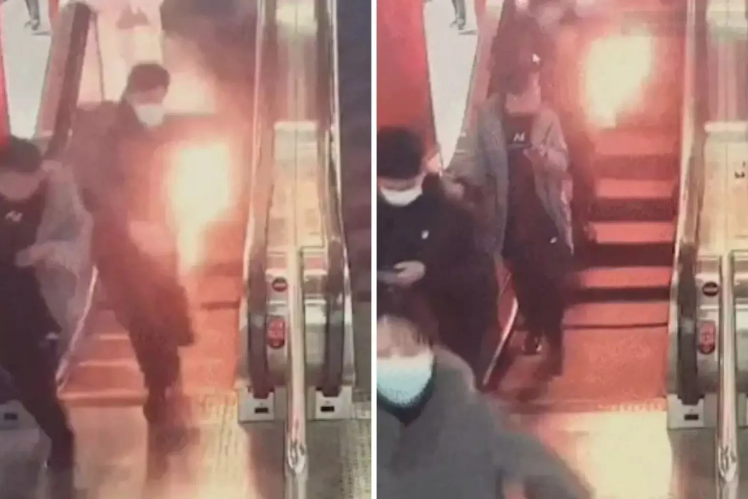 Cebindeki powerbank bomba gibi patlayan yolcu alevler içinde kaldı