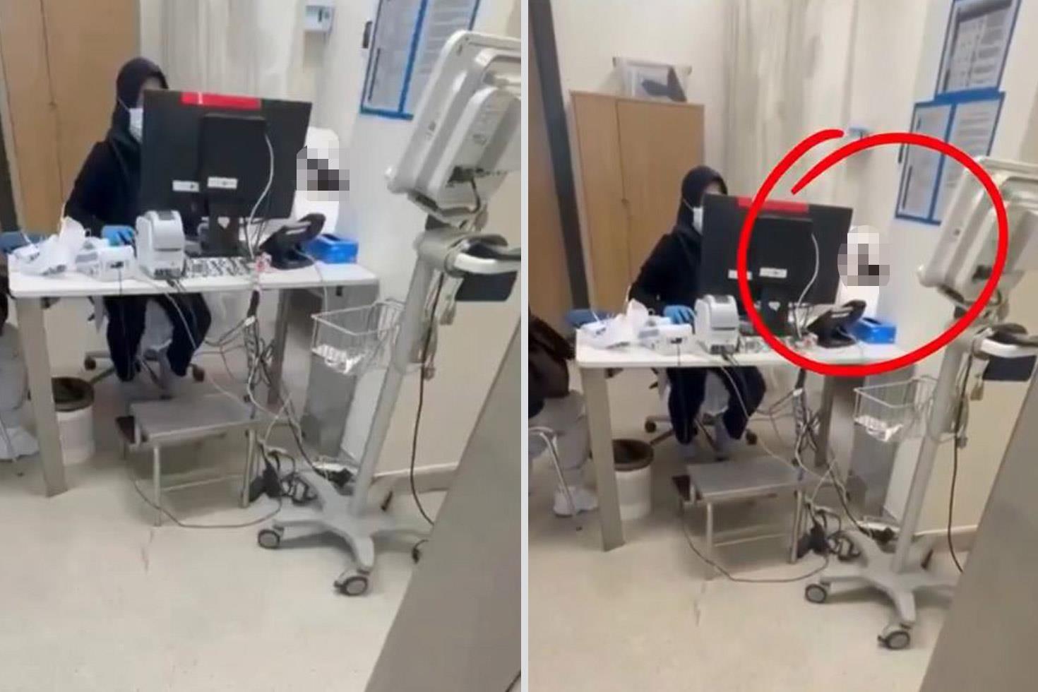 Hastanede pes dedirten görüntü: Videoyu izleyenler bakanlığı etiketledi