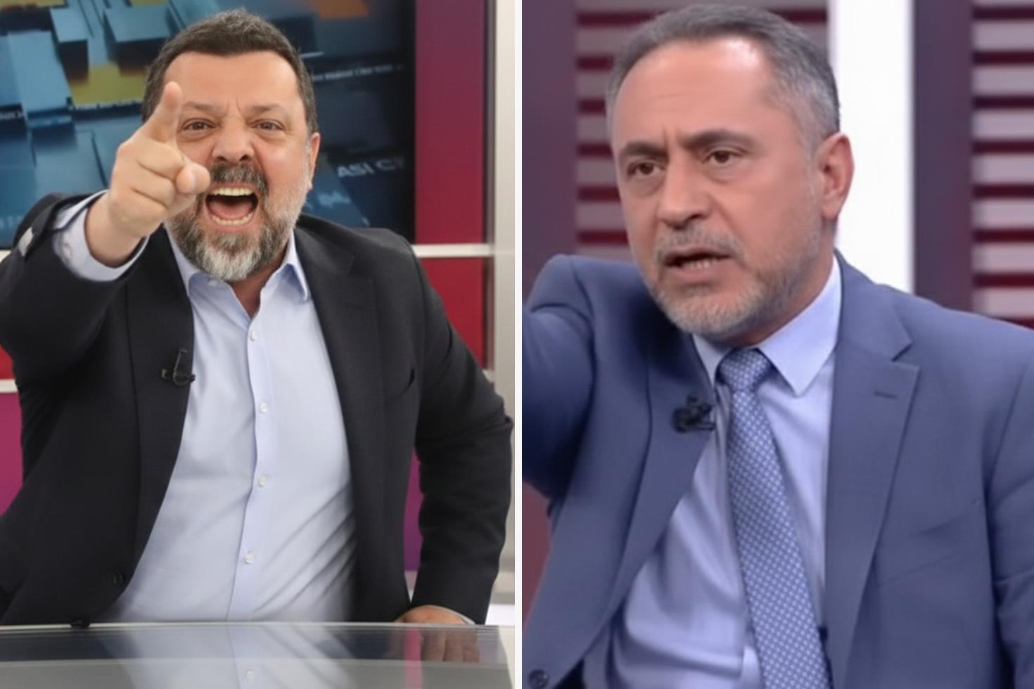 Tehditler havada uçuştu, apar topar yayını kestiler: Seni bitiririm