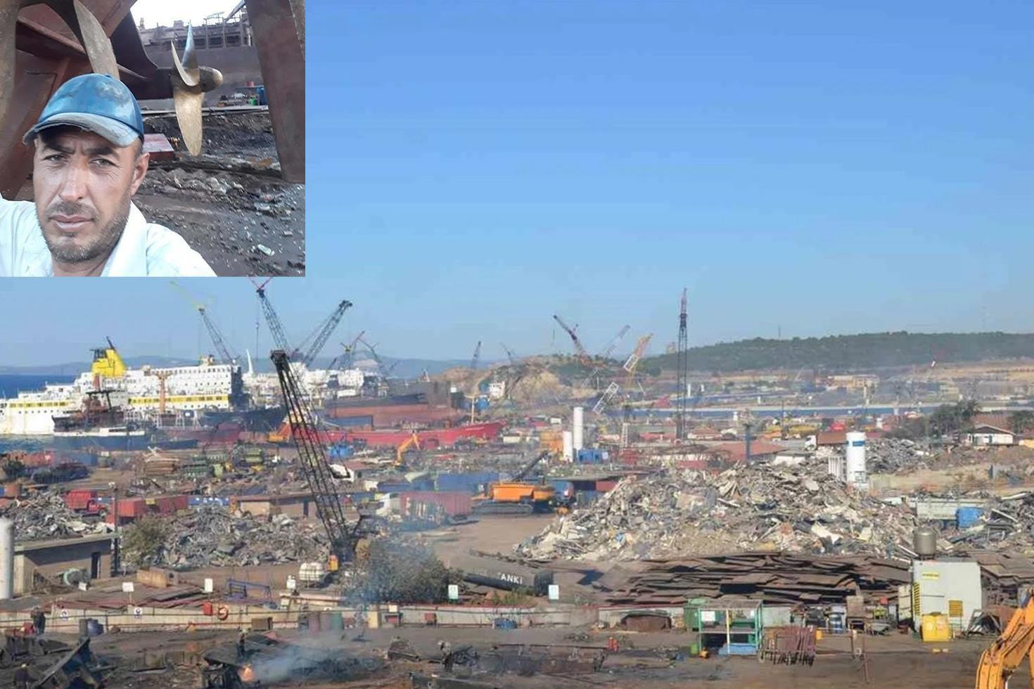 Aliağa Gemi Söküm Bölgesi’nde iş kazası 1 işçi öldü