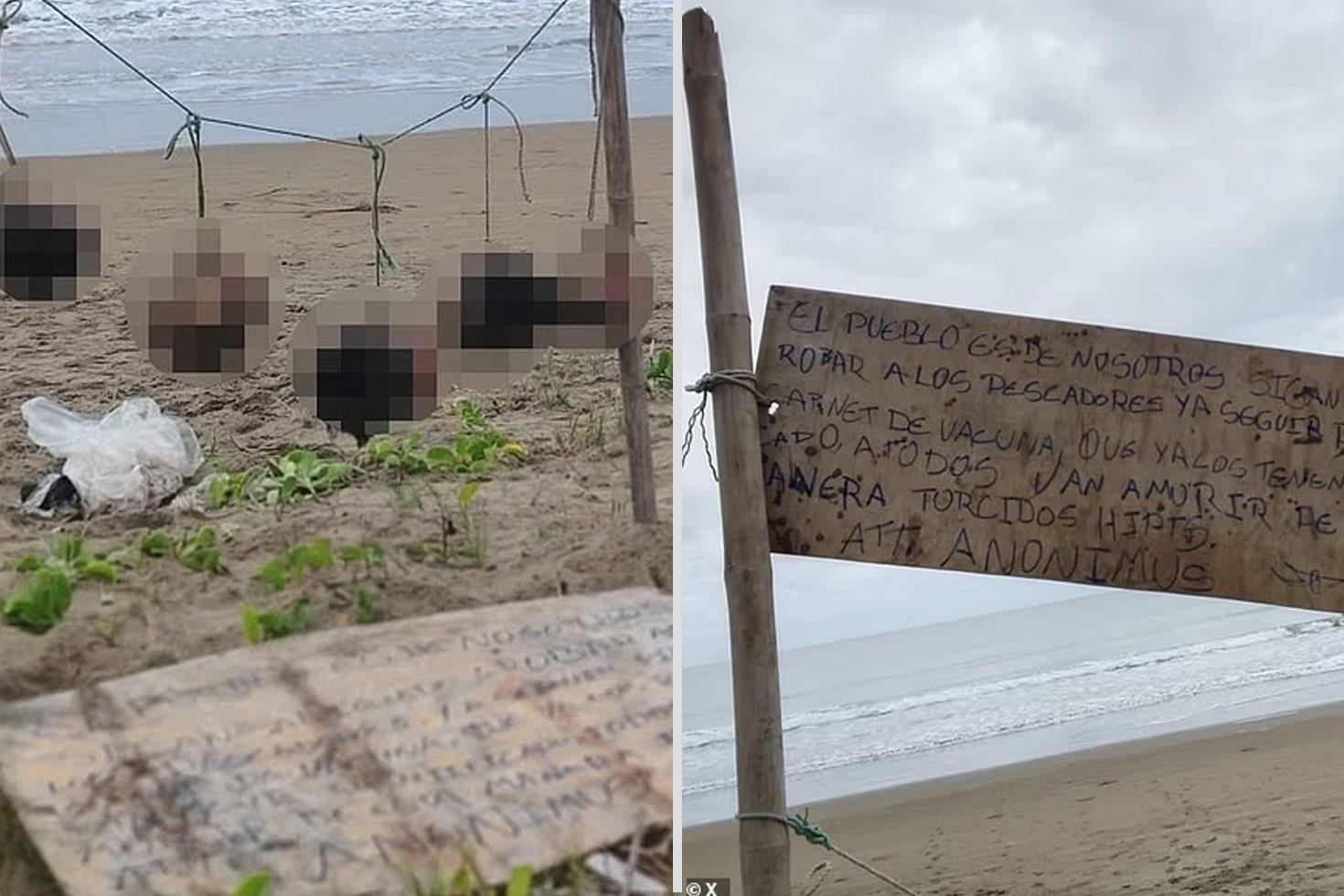 Ülkede şok etkisi yaratan görüntü: İpe asılı 5 insan kafası bulundu