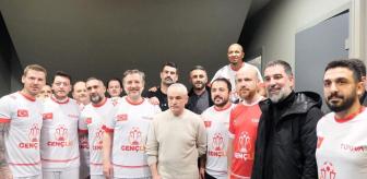 GençLig 2026 lansmanına ünlü akını! Gösteri maçında karşı karşıya geldiler