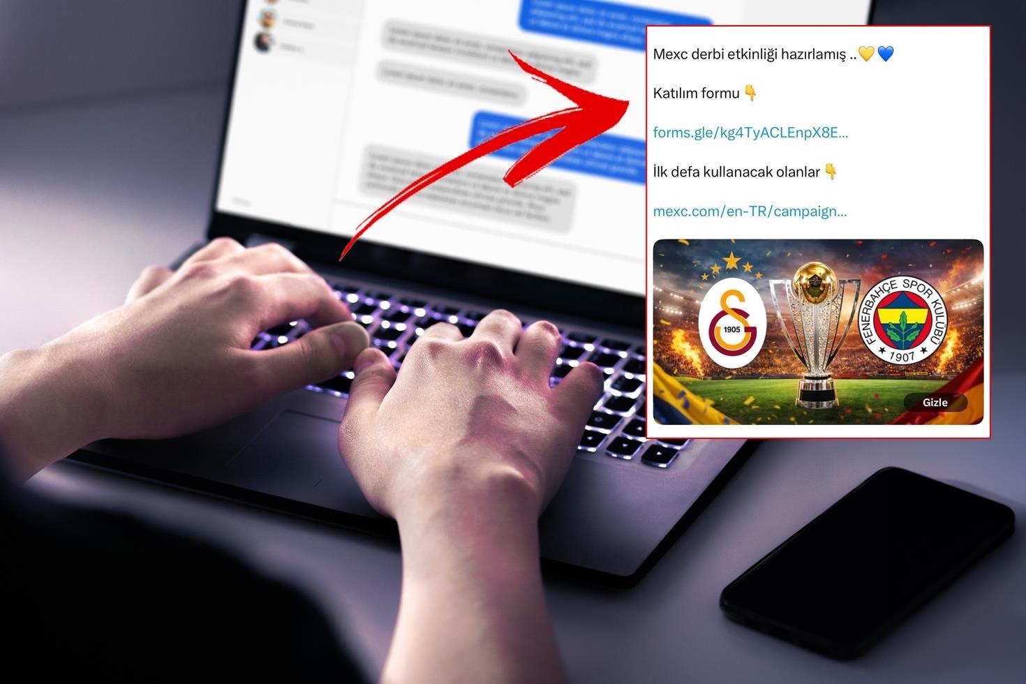 Derbi üzerinden MEXC kampanyası Fenomenler yasağa aldırmıyor, bu linklere tıklayan pişman olabilir