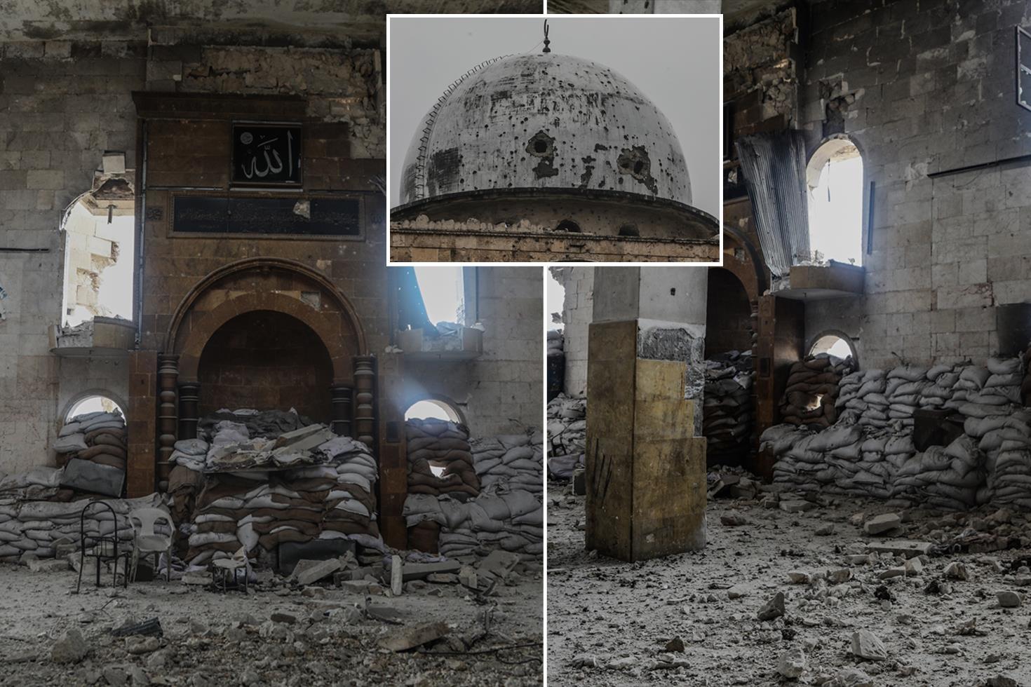 Terör örgütünün askeri karargah olarak kullandığı cami ilk kez görüntülendi