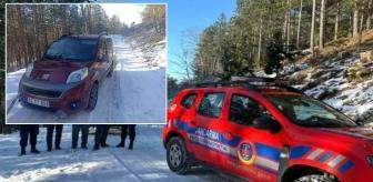 Kazdağları'nda karda mahsur kalan 4 kişiyi jandarma kurtardı
