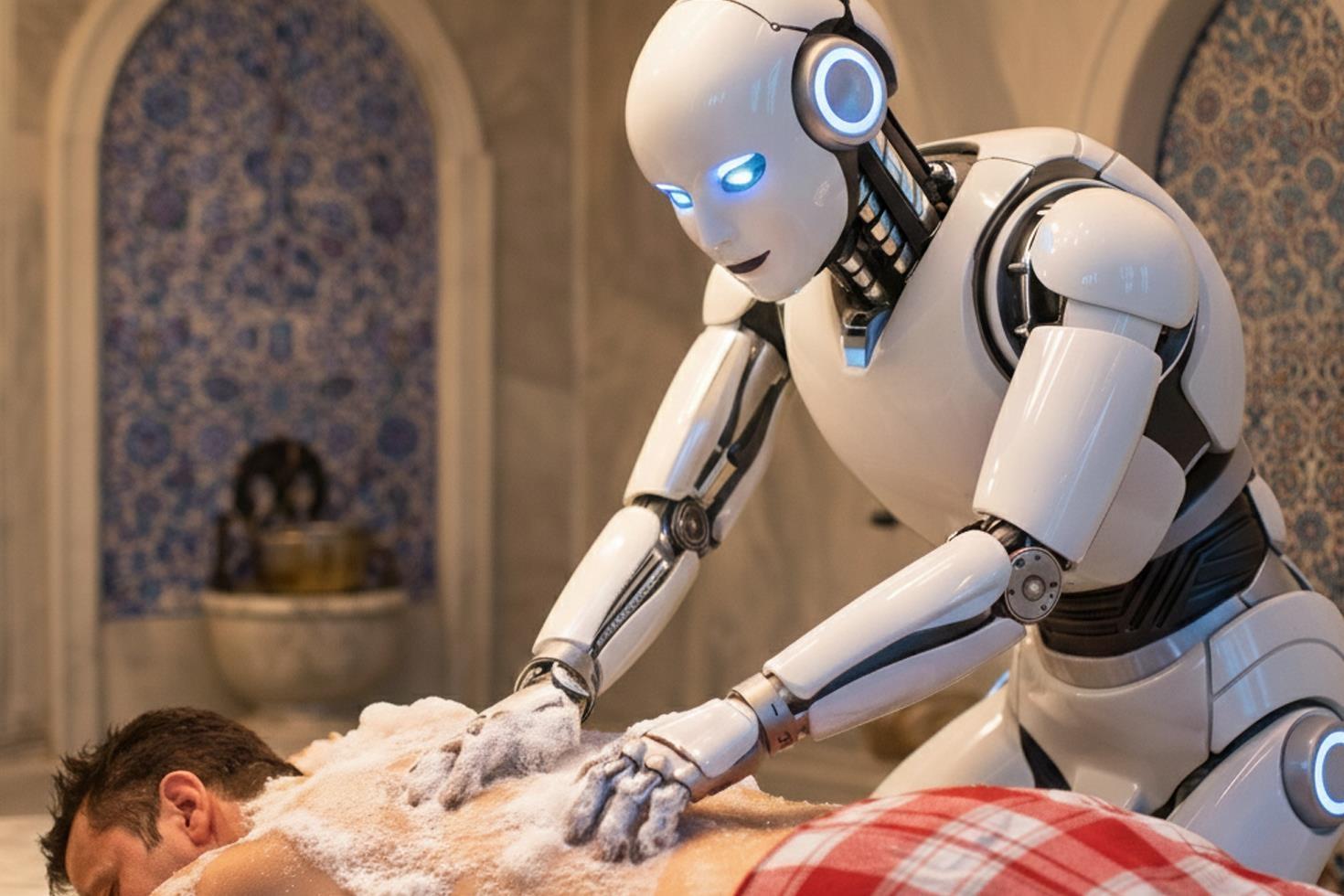 Hamam kültürüne teknolojik dönüşüm: Robot tellaklar geliyor